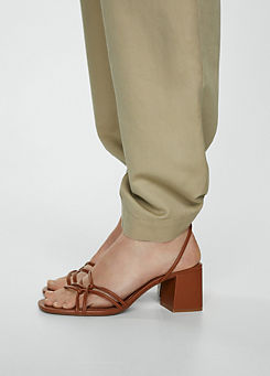 Brown Luan Strappy Sandals by Mango