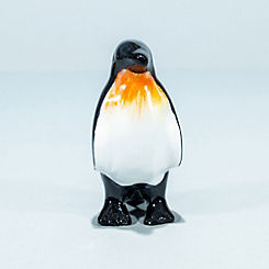 Brushed Recycled Aluminium Emperor Penguin 8cm by Tilnar Art