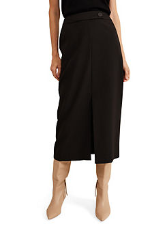 Brynn Black Midi Suit Skirt by Phase Eight