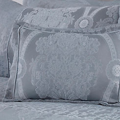Buckingham Boudoir Cushion - Blue Silver by Cascade Home