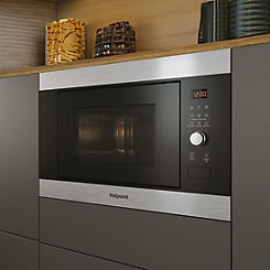 Built-in Compact Microwave Oven MF25G IX H - Inox by Hotpoint