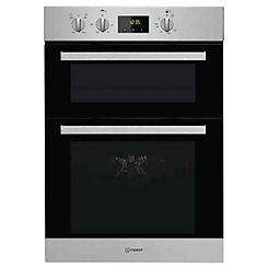 Built-in Electric Double Oven IDD6340IX - Stainless Steel by Indesit