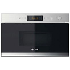 Built-in Microwave & Grill MWI3213IX - Stainless Steel by Indesit