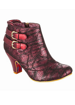 Burgundy Think About It Boots by Irregular Choice