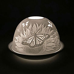 Butterflies Porcelain Tea Light Dome by Cello