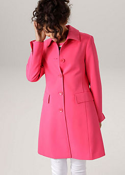 Buttoned Coat by Aniston