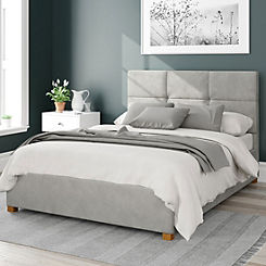 Caine Plush Velvet Fabric Ottoman Bed by Aspire