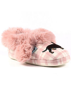 Callie Pink Full Slippers by Lazy Dogz