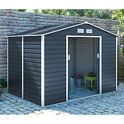 Cambridge Grey Shed 9x10 by Royalcraft