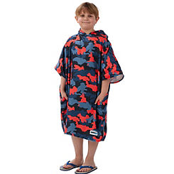 Camouflage Wearable Hooded Beach Towel by Drymee
