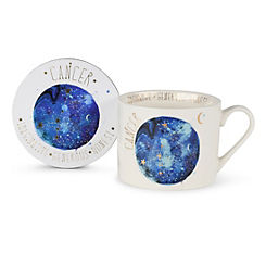 Cancer Star Sign’ Mug & Coaster Gift Set by Summer Thornton