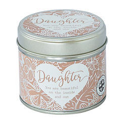 Candle in a Tin - Daughter by Said with Sentiment