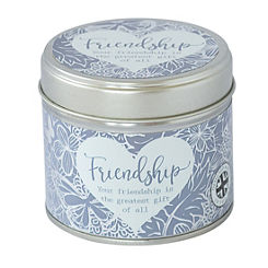Candle in a Tin - Friendship by Said with Sentiment