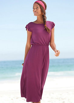 Cap Sleeve Midi Dress by beachtime