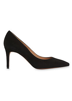 Cari Black Suede Point Pumps by Whistles