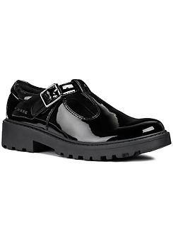 Casey Black Buckle Shoes by Geox Kids