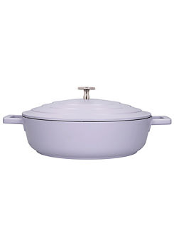 Cast Aluminium 4L Lavender Shallow Casserole Dish by MasterClass