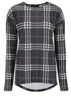 Casual Checked Jumper by Aniston