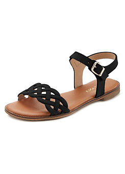 Casual Faux Leather Sandals by LASCANA