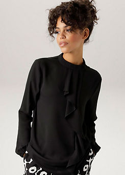 Casual Flounce Detail Blouse by Aniston