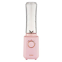 Cavaletto Personal Blender with Tritan Smoothie Bottle T12060PNK - Marshmallow Pink and Rose Gold by Tower