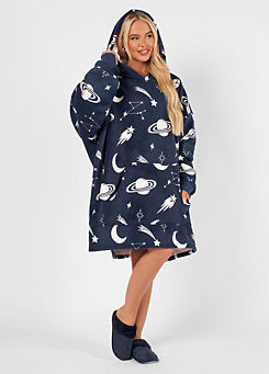 Celestial Printed Hoodie Blanket by Online Home Shop