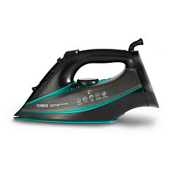 CeraGlide 3100W Ultra Speed Iron T22013TL - Black & Teal by Tower