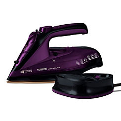 Ceraglide Cordless Steam Iron T22008 - Purple by Tower