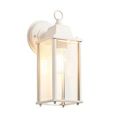 Ceres 1 Light E27 Bevelled Glass Outdoor Lantern by Zink