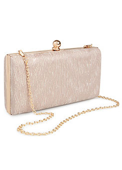 Champagne Shimmer Clutch Bag by Kaleidoscope