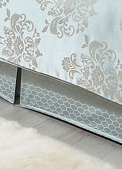 Chatsworth Fitted Platform Valance Sheet - Duck Egg by Cascade Home