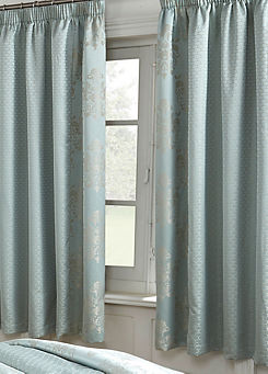 Chatsworth Pair Of Standard Lined Curtains - Duck Egg by Cascade Home