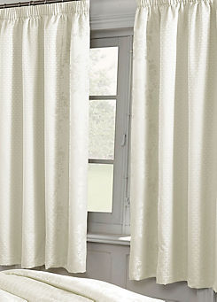 Chatsworth Pair Of Standard Lined Curtains - Ivory by Cascade Home