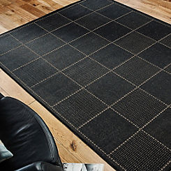 Check Gel Backed Flat Weave Rug by The Homemaker Rugs Collection