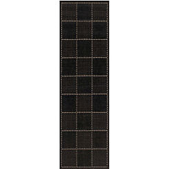 Check Gel Backed Flat Weave Runner by The Homemaker Rugs Collection