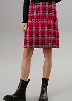 Check Jacquard Skirt by Aniston