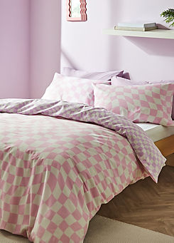 Checkerboard Wave Duvet Cover Set  by Sassy B