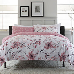 Cherry Blossom 200 Thread Count Duvet Cover Set by Deyongs