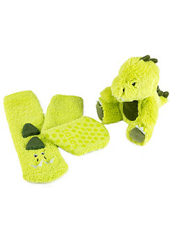Children’s Plush Toy & Super Soft Slipper Socks Set by Totes