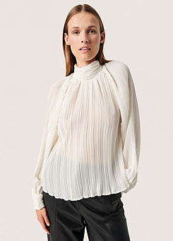 Chrisley Plisse Casual Fit Blouse by Soaked in Luxury
