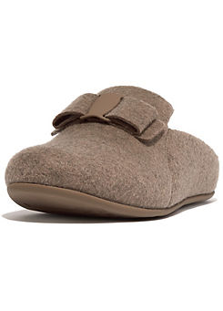 Chrissie Ii Haus Bow Felt iQushion™ Slippers by Fitflop