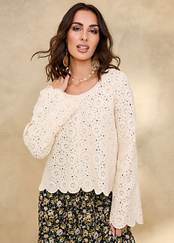 Circle Crochet Jumper by Together