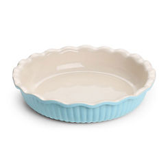 Classic 2L Ceramic Fluted Pie Dish Duck Egg Blue by Jomafe