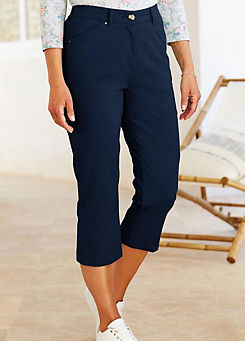 Classic Chino Crop Trousers by Cotton Traders