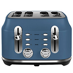 Classic Collection 4 Slice Toaster RMCL4S201SB - Stone Blue by Rangemaster