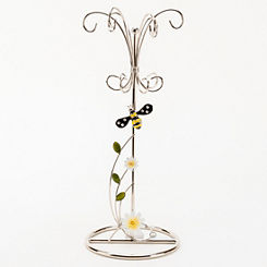Classic Glass & Wire Bumble Bee Jewellery Holder by Sophia