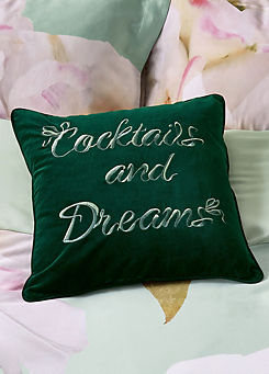 Cocktails & Dreams 45 x 45cm Cushion by Ted Baker