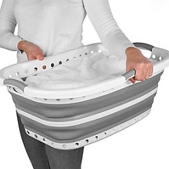 Collapsible Hip Hugger Laundry Basket by Beldray