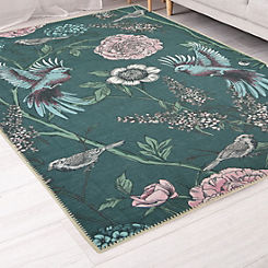 Collection Opal Botanical Printed Recycled Rug by The Homemaker Rugs