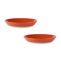Colour Me Happy Set of 2 Orange Pasta Bowls by Sur La Table